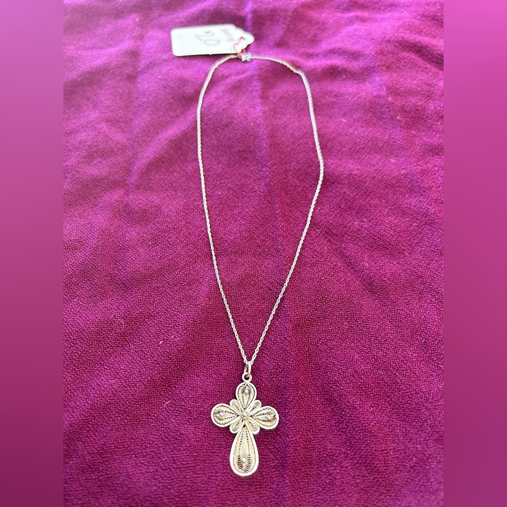 Sterling Silver Cross Necklace